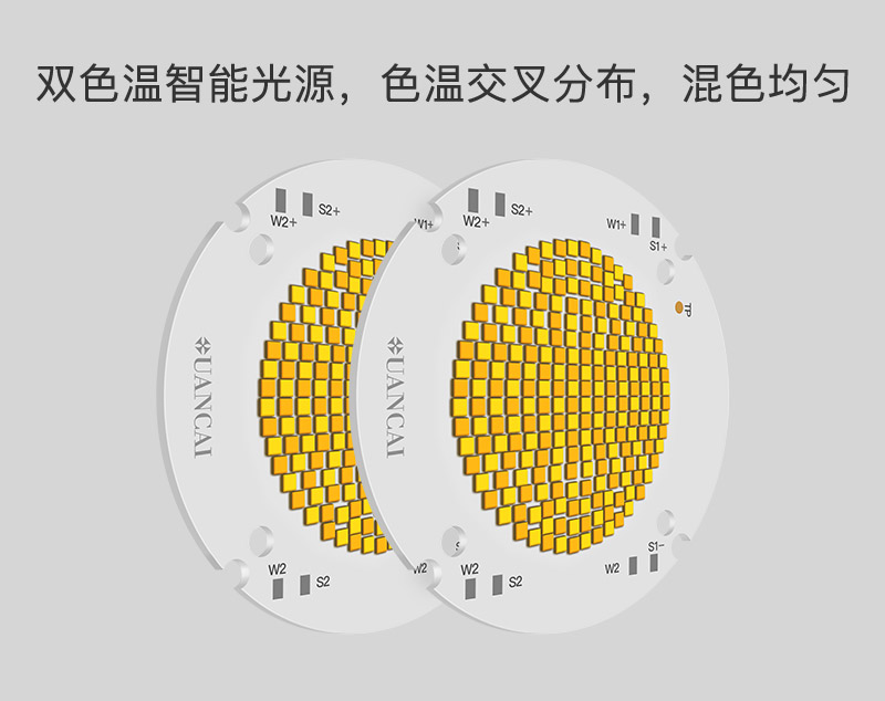 6565基板   双色温模组光源   大功率 610+610W(图4)