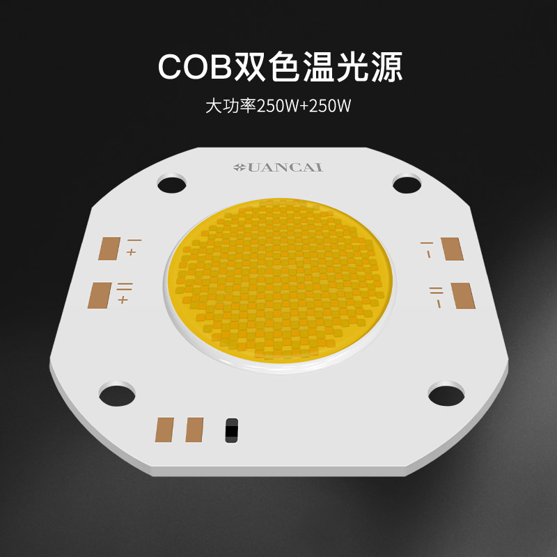 5353基板  COB双色温光源  大功率250W+250W(图1)