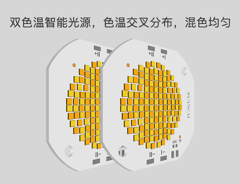 5353基板   双色温模组光源   大功率 375W+375W(图4)